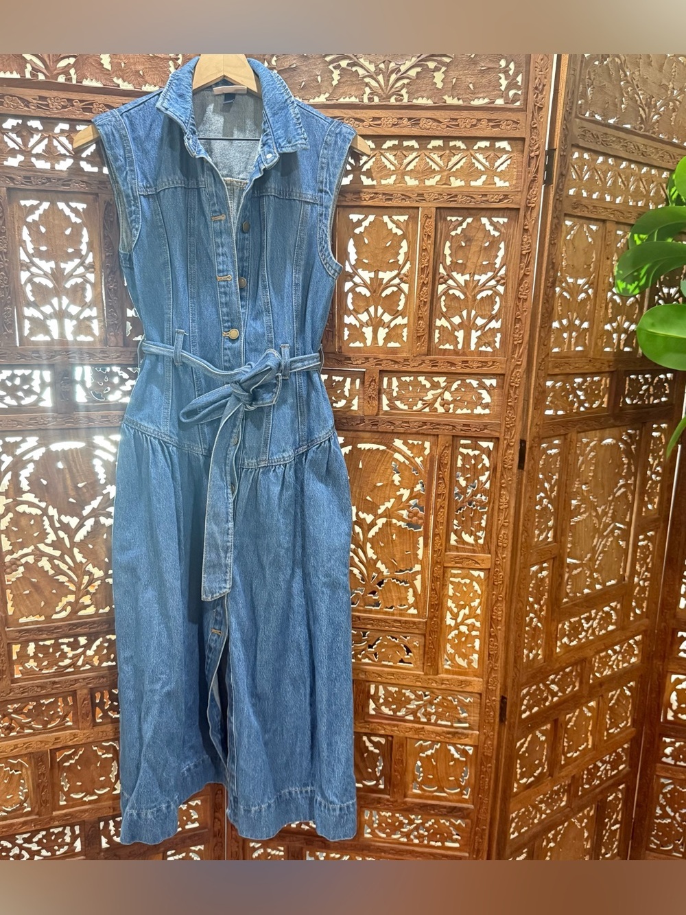 Universal thread Women Tie-Waist Midi A-Line Dress - Picture 5 of 13